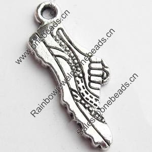 Pendant, Zinc Alloy Jewelry Findings, Lead-free, 24x8mm, Sold by Bag
