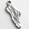 Pendant, Zinc Alloy Jewelry Findings, Lead-free, 24x8mm, Sold by Bag