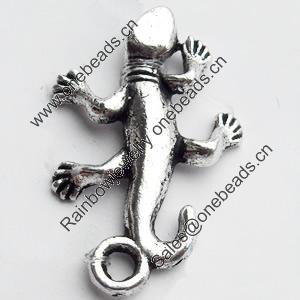 Pendant, Zinc Alloy Jewelry Findings, Lead-free, 15x23mm, Sold by Bag