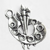 Pendant, Zinc Alloy Jewelry Findings, Lead-free, 16x16mm, Sold by Bag