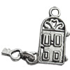 Pendant, Zinc Alloy Jewelry Findings, Lead-free, 12x17mm, Sold by Bag