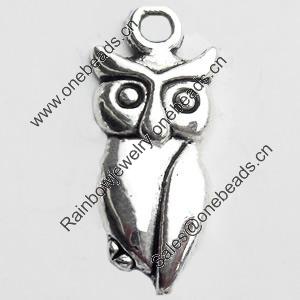 Pendant, Zinc Alloy Jewelry Findings, Lead-free, 9x20mm, Sold by Bag