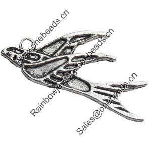 Pendant, Zinc Alloy Jewelry Findings, Lead-free, 31x20mm, Sold by Bag