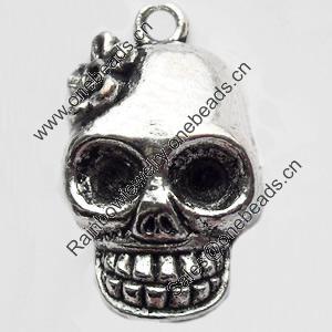 Pendant, Zinc Alloy Jewelry Findings, Lead-free, 13x21mm, Sold by Bag
