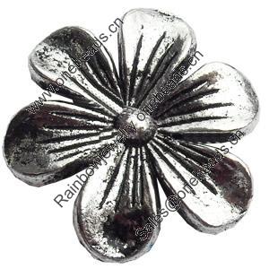 Cabochons, Zinc Alloy Jewelry Findings, Lead-free, Flower, 19mm, Sold by Bag