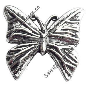 Cabochons, Zinc Alloy Jewelry Findings, Lead-free, Butterfly, 17x18mm, Sold by Bag