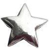 Cabochons, Zinc Alloy Jewelry Findings, Lead-free, Star, 22x22mm, Sold by Bag