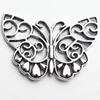 Connector, Zinc Alloy Jewelry Findings, Lead-free, Butterfly, 38x29mm, Sold by Bag