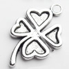 Pendant, Zinc Alloy Jewelry Findings, Lead-free, 15x24mm, Sold by Bag