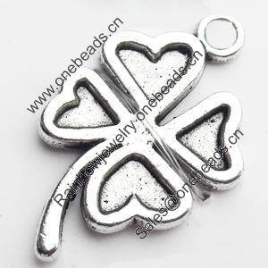 Pendant, Zinc Alloy Jewelry Findings, Lead-free, 15x24mm, Sold by Bag