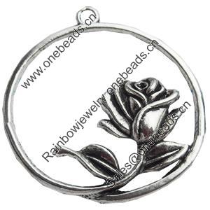 Pendant, Zinc Alloy Jewelry Findings, Lead-free, 34x35mm, Sold by Bag