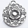 Pendant, Zinc Alloy Jewelry Findings, Lead-free, 25x28mm, Sold by Bag