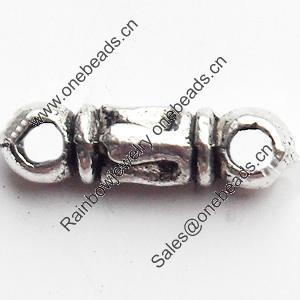 Connector, Zinc Alloy Jewelry Findings, Lead-free, 11x3mm, Sold by Bag