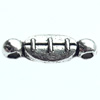 Connector, Zinc Alloy Jewelry Findings, Lead-free, 13x4mm, Sold by Bag