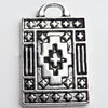 Pendant, Zinc Alloy Jewelry Findings, Lead-free, 15x24mm, Sold by Bag