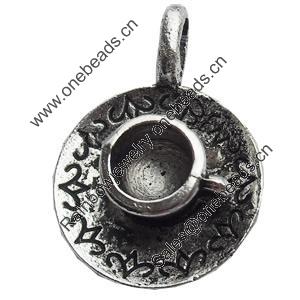 Pendant, Zinc Alloy Jewelry Findings, Lead-free, 18x26mm, Sold by Bag
