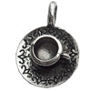 Pendant, Zinc Alloy Jewelry Findings, Lead-free, 18x26mm, Sold by Bag