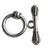 Clasps Zinc Alloy Jewelry Findings Lead-free, Loop:16x16mm Bar:27x5mm, Sold by KG 