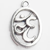 Pendant, Zinc Alloy Jewelry Findings, Lead-free, 15x22mm, Sold by Bag