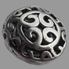 Hollow Bali Beads Zinc Alloy Jewelry Findings, Lead-free, 17mm, Sold by Bag