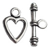 Clasps Zinc Alloy Jewelry Findings Lead-free, Loop:13x19mm Bar:9x24mm, Sold by KG