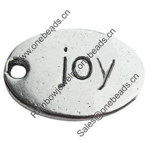 Pendant, Zinc Alloy Jewelry Findings, Lead-free, 14x10mm, Sold by Bag