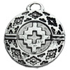 Pendant, Zinc Alloy Jewelry Findings, Lead-free, 25x28mm, Sold by Bag