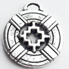 Pendant, Zinc Alloy Jewelry Findings, Lead-free, 22x25mm, Sold by Bag