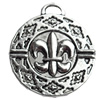 Pendant, Zinc Alloy Jewelry Findings, Lead-free, 25x28mm, Sold by Bag