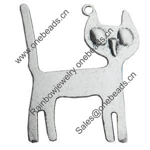 Pendant, Zinc Alloy Jewelry Findings, Lead-free, 35x44mm, Sold by Bag