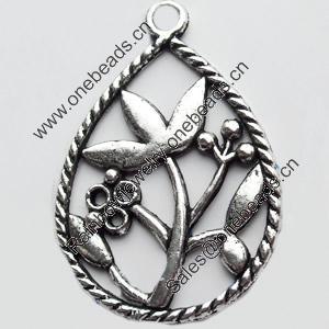 Pendant, Zinc Alloy Jewelry Findings, Lead-free, 21x32mm, Sold by Bag