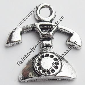 Pendant, Zinc Alloy Jewelry Findings, Lead-free, 15x15mm, Sold by Bag