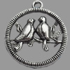 Pendant, Zinc Alloy Jewelry Findings, Lead-free, 20x23mm, Sold by Bag