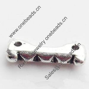 Connector, Zinc Alloy Jewelry Findings, Lead-free, 14x2mm, Sold by Bag