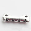 Connector, Zinc Alloy Jewelry Findings, Lead-free, 14x2mm, Sold by Bag