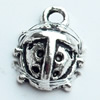 Pendant, Zinc Alloy Jewelry Findings, Lead-free, 7x11mm, Sold by Bag