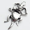 Pendant, Zinc Alloy Jewelry Findings, Lead-free, 13x26mm, Sold by Bag