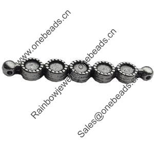 Connector, Zinc Alloy Jewelry Findings, Lead-free, 39x6mm, Sold by Bag