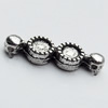 Connector, Zinc Alloy Jewelry Findings, Lead-free, 21x6mm, Sold by Bag