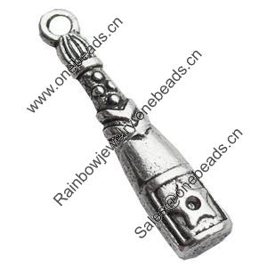 Pendant, Zinc Alloy Jewelry Findings, Lead-free, 6x26mm, Sold by Bag
