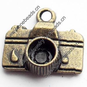Pendant, Zinc Alloy Jewelry Findings, Lead-free, 15x13mm, Sold by Bag
