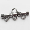 Connector, Zinc Alloy Jewelry Findings, Lead-free, 20x8mm, Sold by Bag