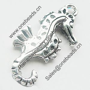 Pendant, Zinc Alloy Jewelry Findings, Lead-free, 12x28mm, Sold by Bag