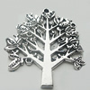 Connectors, Zinc Alloy Jewelry Findings, Lead-free, Tree 36x42mm, Sold by Bag