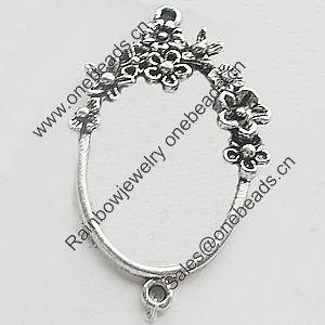 Connectors, Zinc Alloy Jewelry Findings, Lead-free, 23x41mm, Sold by Bag