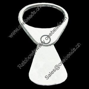 Pendant, Zinc Alloy Jewelry Findings, Lead-free, 20x36mm, Sold by Bag
