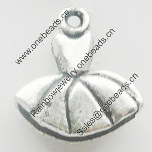 Pendant, Zinc Alloy Jewelry Findings, Lead-free, 14x16mm, Sold by Bag