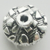 Beads, Zinc Alloy Jewelry Findings, Lead-free, 12mm, Sold by Bag