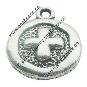 Pendant, Zinc Alloy Jewelry Findings, Lead-free, 15x19mm, Sold by Bag