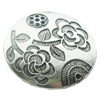 Pendant, Zinc Alloy Jewelry Findings, Lead-free, Flat Round 50mm, Sold by Bag